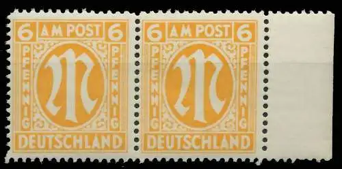 BIZONE AM-POST Nr 13-Az postfrisch WAAGR PAAR SRA 81B25E