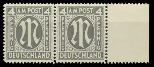 BIZONE AM-POST Nr 11-Az postfrisch WAAGR PAAR SRA 81B2AA