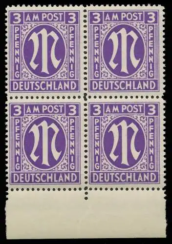 BIZONE AM-POST Nr 10-Az postfrisch VIERERBLOCK URA 81B2E2