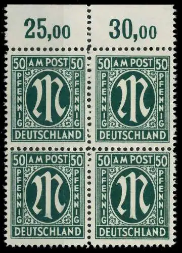 BIZONE AM-POST Nr 32bBz postfrisch VIERERBLOCK ORA 81E3FE