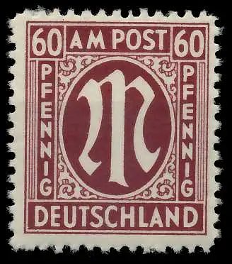 BIZONE AM-POST Nr 33bCz postfrisch 81E492