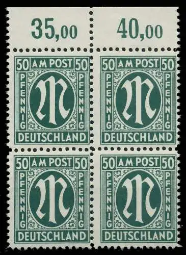 BIZONE AM-POST Nr 32bAz postfrisch VIERERBLOCK ORA 81E4C2