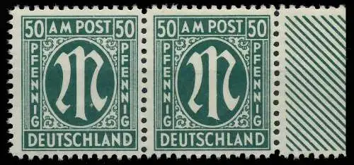 BIZONE AM-POST Nr 32bAz postfrisch WAAGR PAAR SRA 81E4DA