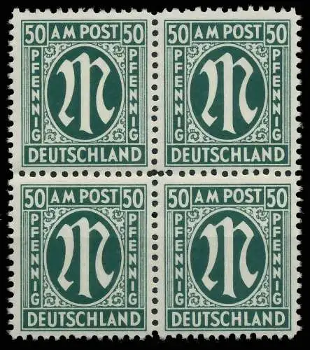 BIZONE AM-POST Nr 32bAz postfrisch VIERERBLOCK 81E4FA