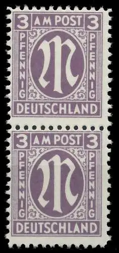 BIZONE AM-POST Nr 17aCz postfrisch SENKR PAAR 81E73E