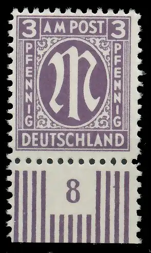 BIZONE AM-POST Nr 17aCz postfrisch URA 81E762