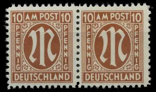 BIZONE AM-POST Nr 22Az postfrisch WAAGR PAAR 81E7C2