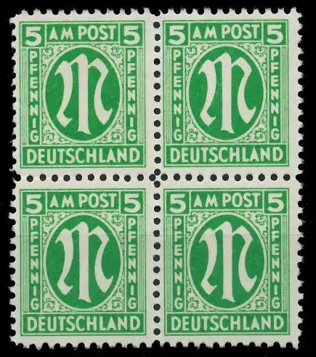 BIZONE AM-POST Nr 19Az postfrisch VIERERBLOCK 81E87E