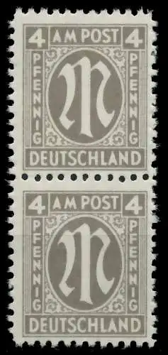 BIZONE AM-POST Nr 18Az postfrisch SENKR PAAR SRA 81E8B2