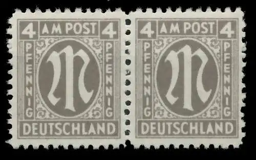 BIZONE AM-POST Nr 18Az postfrisch WAAGR PAAR SRA 81E8D6