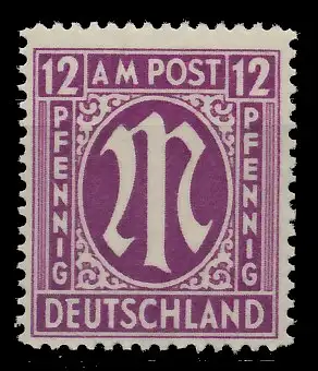 BIZONE AM-POST Nr 15bBy postfrisch 81E95A