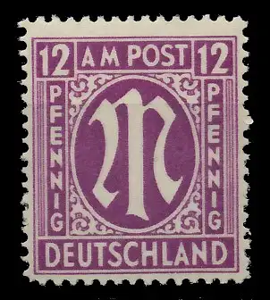 BIZONE AM-POST Nr 15bBy postfrisch 81E962