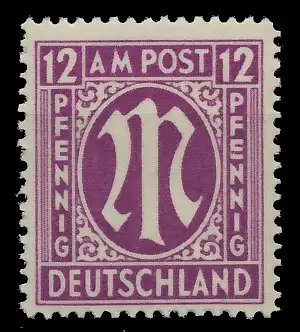 BIZONE AM-POST Nr 15bBy postfrisch 81E97A