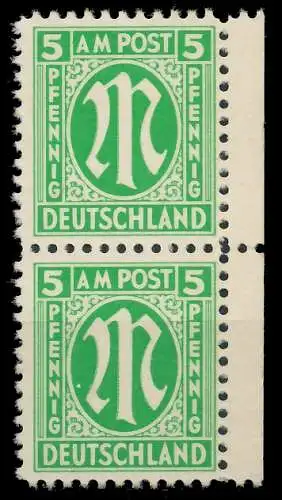 BIZONE AM-POST Nr 3z postfrisch SENKR PAAR 81EA82