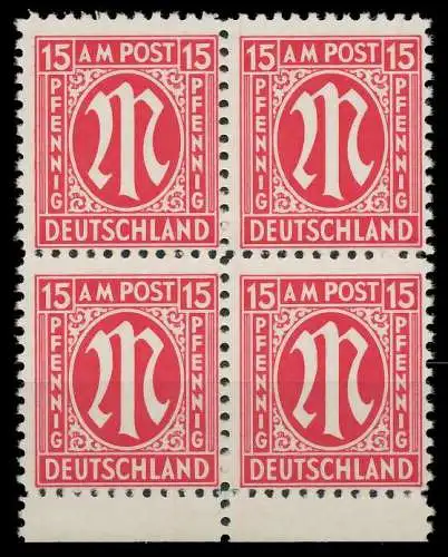 BIZONE AM-POST Nr 8x postfrisch VIERERBLOCK URA 8223A2