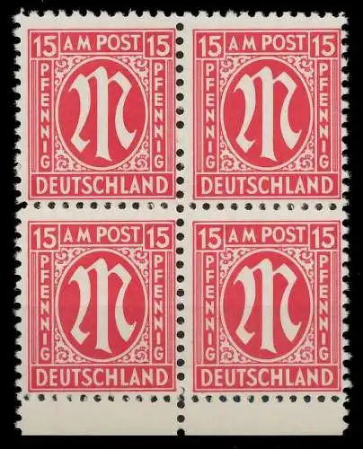 BIZONE AM-POST Nr 8x postfrisch VIERERBLOCK URA 8223A6