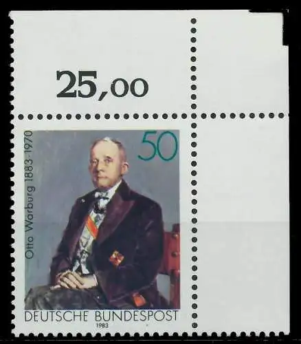 BRD 1983 Nr 1184 postfrisch ECKE-ORE S698F82