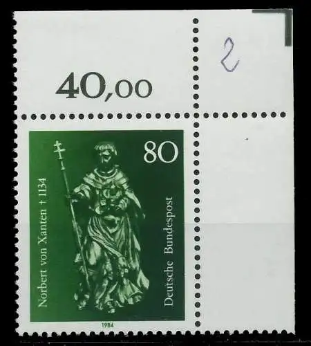 BRD 1984 Nr 1212 postfrisch ECKE-ORE 8229F2
