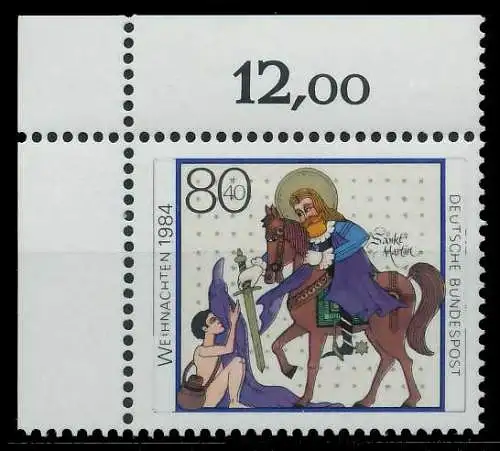BRD 1984 Nr 1233 postfrisch ECKE-OLI S69FBDE