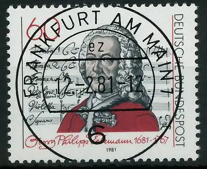 BRD 1981 Nr 1085 zentrisch gestempelt 823CBE