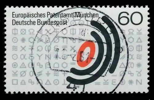 BRD BUND 1981 Nr 1088 zentrisch gestempelt 823CE6