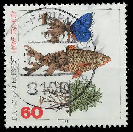 BRD 1981 Nr 1087 zentrisch gestempelt 823CF6