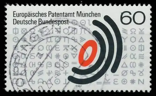 BRD BUND 1981 Nr 1088 gestempelt 823D42
