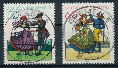 BRD BUND 1981 Nr 1096-1097 zentrisch gestempelt 823E6A