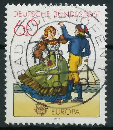BRD BUND 1981 Nr 1097 zentrisch gestempelt 823EA6