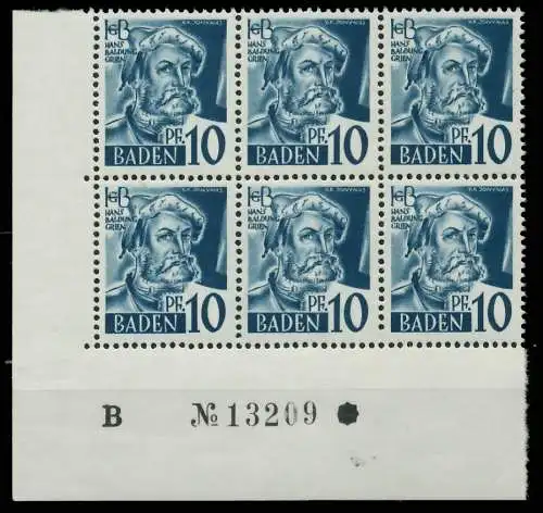 FZ BADEN 1. AUSGABE SPEZIALISIERT Nr 3yvI+3yvII 824206