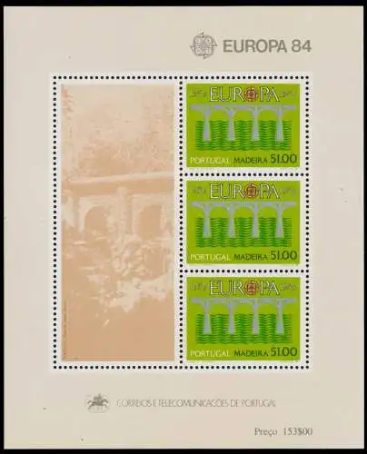 MADEIRA Block 5 postfrisch S019C8E