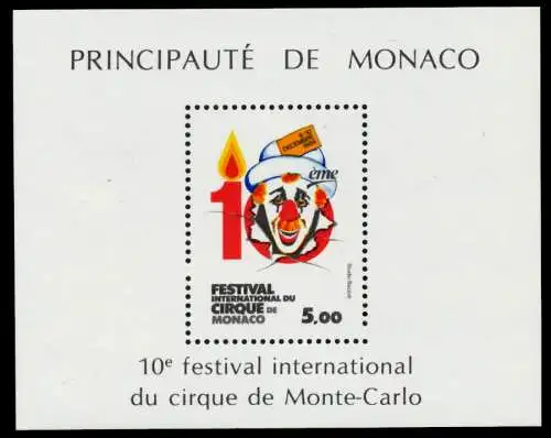 MONACO Block 27 postfrisch S019CC2