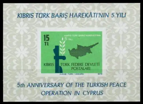 TÜRKISCH-ZYPERN Block 1 postfrisch S01A5BE