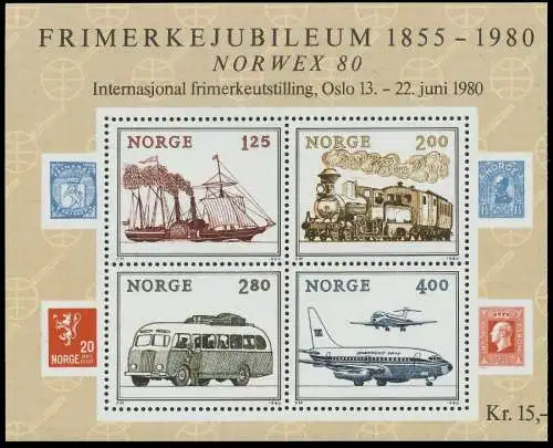 NORWEGEN Block 3 postfrisch S019D92