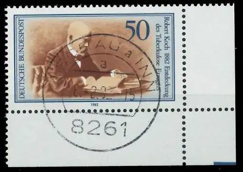 BRD BUND 1982 Nr 1122 zentrisch gestempelt ECKE-URE 826762