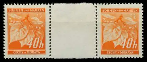 BÖHMEN MÄHREN 1939-1940 Nr 38ZW postfrisch ZW-STEG PAAR 8269FE