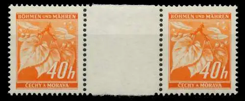 BÖHMEN MÄHREN 1939-1940 Nr 38ZW postfrisch ZW-STEG PAAR 82820A
