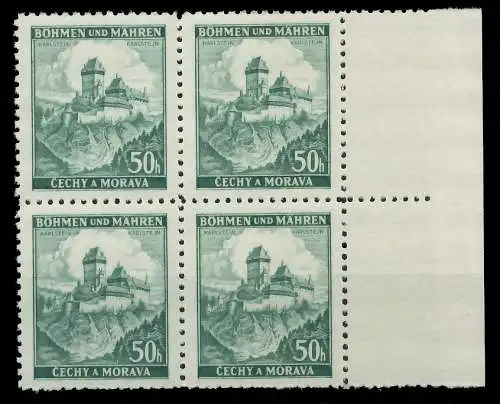 BÖHMEN MÄHREN 1939-1940 Nr 26 postfrisch VIERERBLOCK SR 82824E