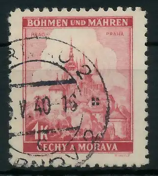 BÖHMEN MÄHREN 1939-1940 Nr 28 gestempelt 8282D6