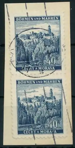 BÖHMEN MÄHREN 1939-1940 Nr 25 gestempelt SENKR PAAR 8282E2