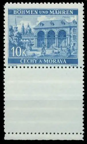 BÖHMEN MÄHREN 1939-1940 Nr 60 LS Un postfrisch SENKR PA 8283EE