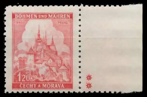 BÖHMEN MÄHREN 1941 Nr 68bPlSt2R postfrisch 828502