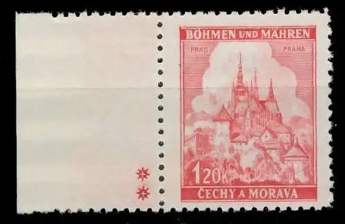 BÖHMEN MÄHREN 1941 Nr 68bPlSt2L postfrisch 82850E