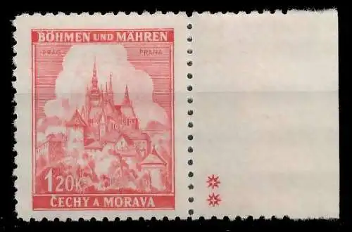 BÖHMEN MÄHREN 1941 Nr 68bPlSt2R postfrisch 828516