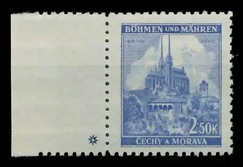 BÖHMEN MÄHREN 1941 Nr 71bPlSt1L postfrisch 828592