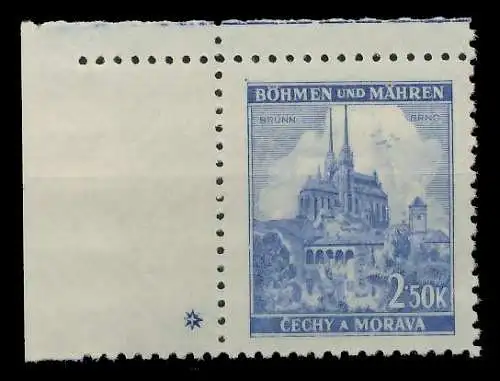 BÖHMEN MÄHREN 1941 Nr 71bPlSt1L postfrisch 82859A