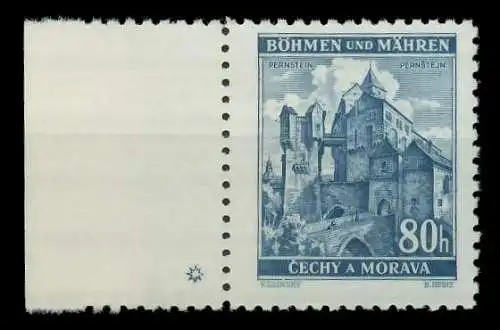 BÖHMEN MÄHREN 1939-1940 Nr 40PlSt1L postfrisch 8286A2