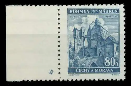 BÖHMEN MÄHREN 1939-1940 Nr 40PlSt1L postfrisch 8286B2