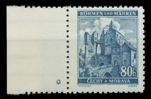 BÖHMEN MÄHREN 1939-1940 Nr 40PlSt1L postfrisch 8286BE