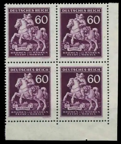 BÖHMEN MÄHREN 1943 Nr 113IV + 113V 113 postfrisch VIE 82AC22